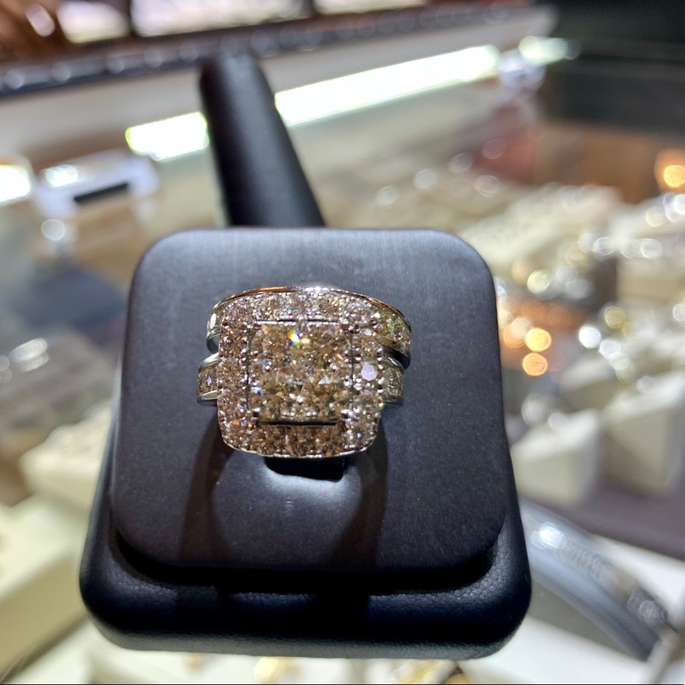 14k/3.5ctw ladies 2 piece Genuine Diamond bridal